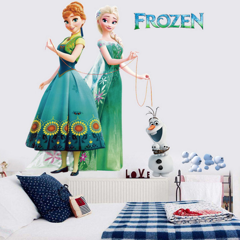JFAMIEE Anna and Elsa Wall Decal & Reviews Wayfair